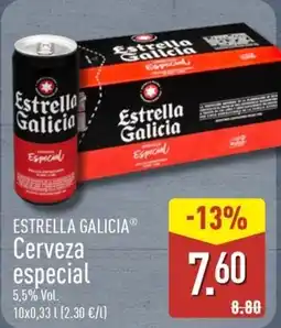 ALDI ESTRELLA GALICIA Cerveza especial oferta