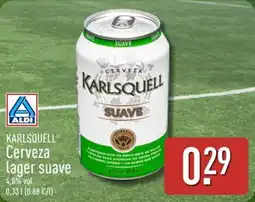 ALDI KARLSQUELL Cerveza lager suave oferta