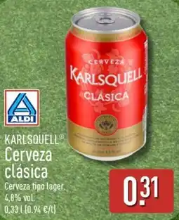 ALDI KARLSQUELL Cerveza clásica oferta
