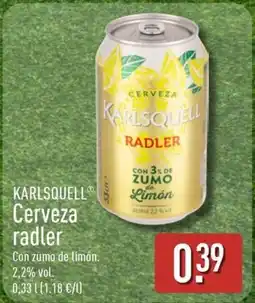 ALDI KARLSQUELL Cerveza radler oferta