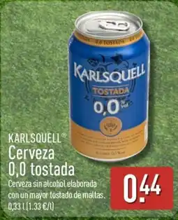 ALDI KARLSQUELL Cerveza 0,0 tostada oferta