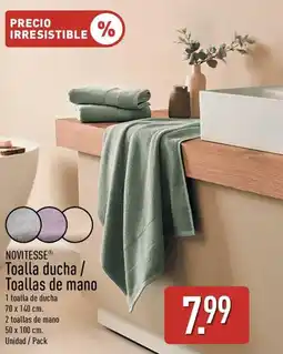 ALDI NOVITESSE Toalla ducha / Toallas de mano oferta