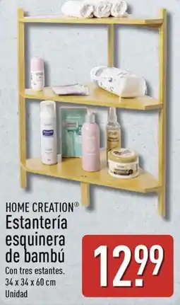 ALDI HOME CREATION Estantería esquinera de bambú oferta