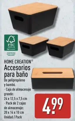 ALDI HOME CREATION Accesorios para baño oferta