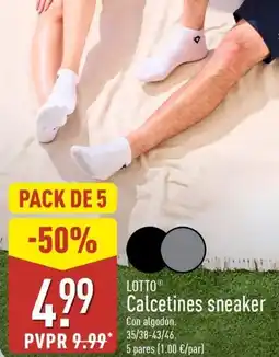 ALDI LOTTO Calcetines sneaker oferta
