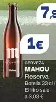 Masymas Mahou - cerveza reserva oferta