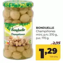Alimerka Bonduelle - champiñones mini oferta