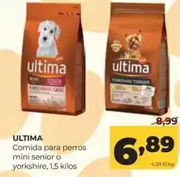 Alimerka Última - comida para perros mini senior o yorkshire oferta