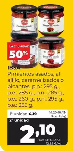 Alimerka El corte inglés - pimientos asados, al ajillo, caramellizados o picantes oferta