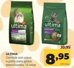 Alimerka Última - comida con pavo o pollo para gatos esterilizados oferta