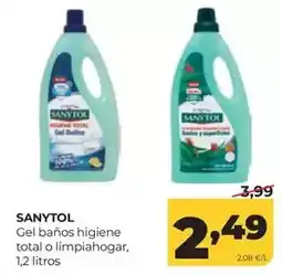 Alimerka Sanytol - gel banos higiene total o limpiahogar oferta