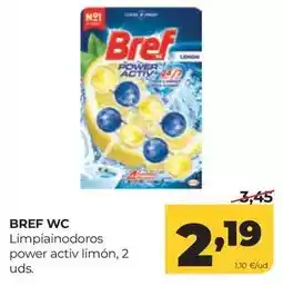 Alimerka Bref wc - limpiainodoros power activ limon oferta