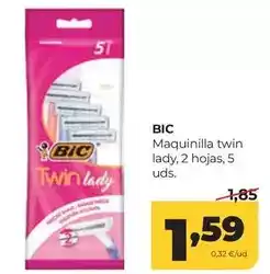Alimerka Bic - maquinilla twin lady, 2 hojas, 5 uds oferta