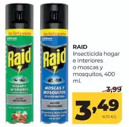 Alimerka Raid - insecticida hogar e interiores o moscas y mosquitos oferta