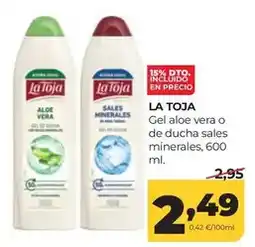 Alimerka La toja - gel aloe vera o de ducha sales minerales oferta