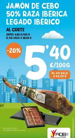AhorraMas Legado - jamon de cebo 50% raza iberica legado iberico oferta