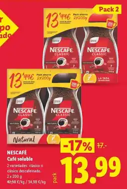Lidl Nescafé - café soluble oferta