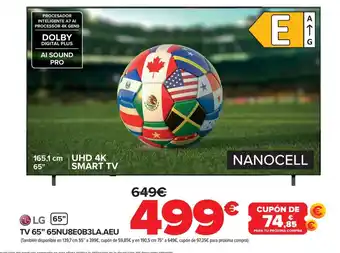 Carrefour LG Tv 65" 65nu8e0b3la.aeu oferta