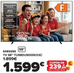 Carrefour SAMSUNG TV 98" TU98DU9005KXXC oferta