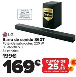 Carrefour LG Barra de sonido S60T oferta