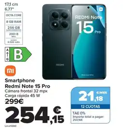 Carrefour REDMI Note 15 Pro Smartphone oferta