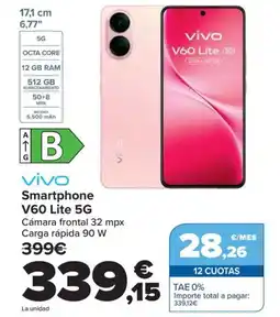 Carrefour VIVO Smartphone V60 Lite 5G oferta