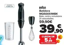 Carrefour BRAUN Batidora MQ50051MBK oferta