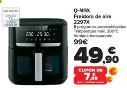 Carrefour Q-MAX Freidora de aire 2297X oferta