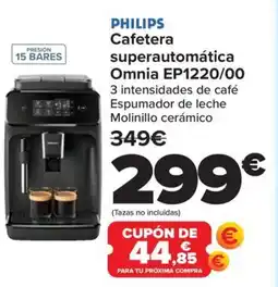 Carrefour PHILIPS Cafetera superautomática Omnia EP1220/00 oferta
