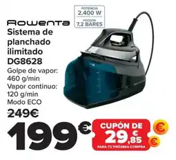 Carrefour ROWENTA Sistema de planchado ilimitado DG8628 oferta