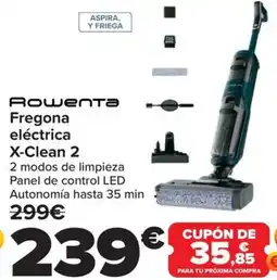 Carrefour ROWENTA Fregona eléctrica X-Clean 2 oferta