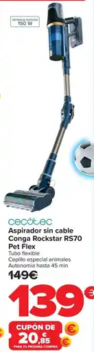 Carrefour CECOTEC Aspirador sin cable Conga Rockstar RS70 oferta