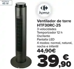 Carrefour Ventilador de torre HTF30RC-25 oferta