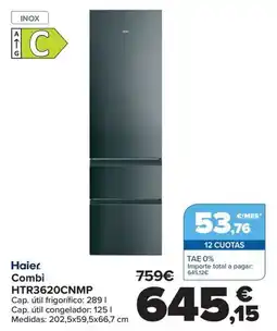 Carrefour HAIER Combi HTR3620CNMP oferta