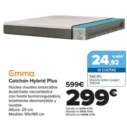 Carrefour Colchón Hybrid Plus oferta