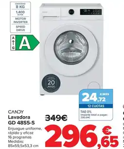 Carrefour CANDY Lavadora GD 48S5-S oferta