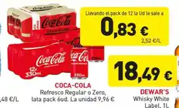 Hiperber Coca-Cola Refresco Regular o Zero oferta