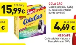 Hiperber Cola Cao Cacao soluble oferta