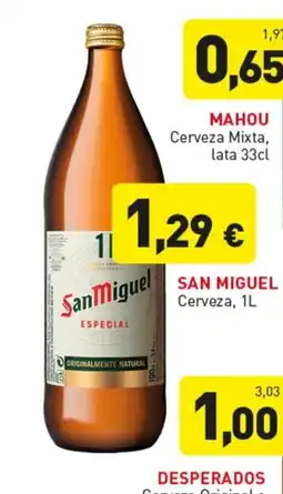 Hiperber San Miguel Cerveza oferta