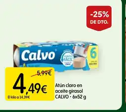 Dialprix CALVO Atún claro en aceite girasol oferta