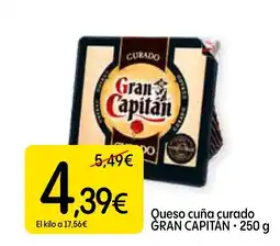 Dialprix GRAN CAPITAN Queso cuña curado oferta