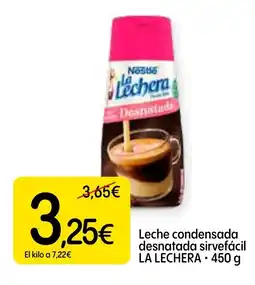 Dialprix LA LECHERA Leche condensada desnatada sirvefácil oferta