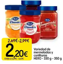 Dialprix HERO Variedad de mermeladas y confituras oferta