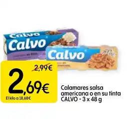 Dialprix CALVO Calamares salsa americana o en su tinta oferta