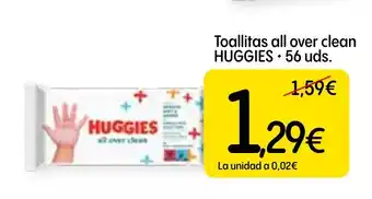 Dialprix HUGGIES Toallitas all over clean oferta