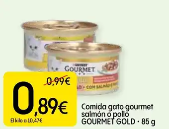 Dialprix GOURMET GOLD Comida gato gourmet salmón o pollo oferta