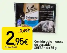 Dialprix SHEBA Comida gato mousse de pescado oferta