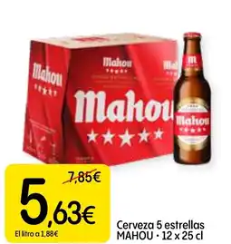Dialprix MAHOU Cerveza 5 estrellas oferta