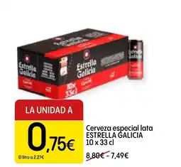 Dialprix ESTRELLA GALICIA Cerveza especial lata oferta