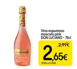 Dialprix DON LUCIANO Vino espumoso moscato pink oferta